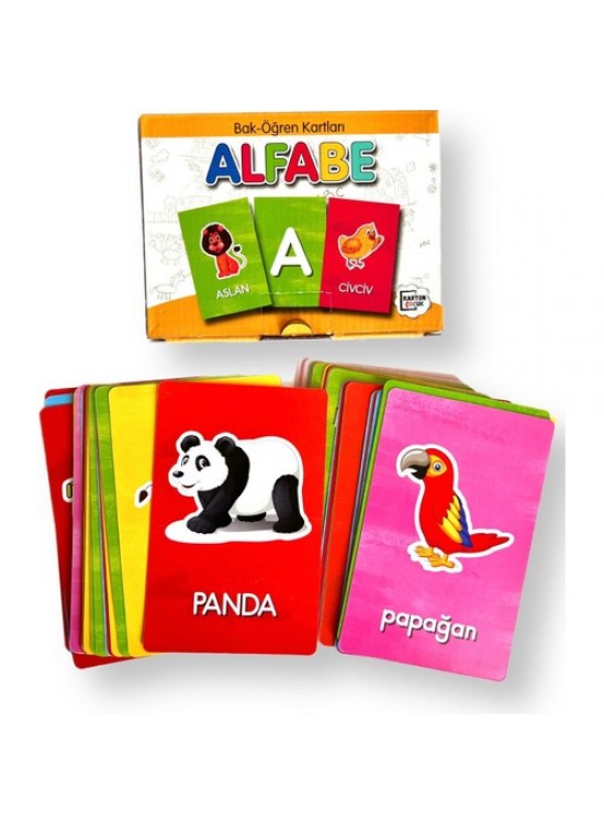 Karatay Yayınları Bak Öğren Kartları Alfabe