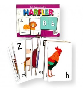 Karatay Yayınları Bak Öğren Kartları Harfler