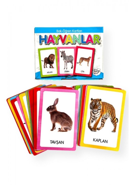 Karatay Yayınları Bak Öğren Kartları Hayvanlar