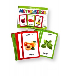 Karatay Yayınları Bak Öğren Kartları Meyve Sebze
