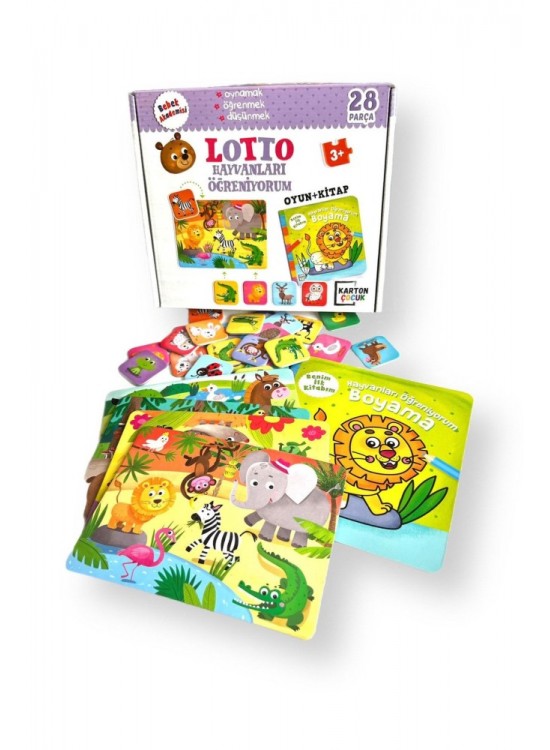 Karatay Yayınları Bebek Akademisi Lotto Hayvanları Öğreniyor Karatay Yayınları Bebek Akademisi Lotto Hayvanları Öğreniyor