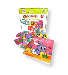 Karatay Yayınları Bebek Akademisi Memory Eş Kartlar Sevimli Hayvanlar