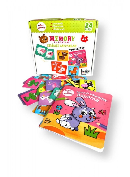 Karatay Yayınları Bebek Akademisi Memory Eş Kartlar Sevimli Hayvanlar Karatay Yayınları Bebek Akademisi Memory Eş Kartlar Sevimli Hayvanlar