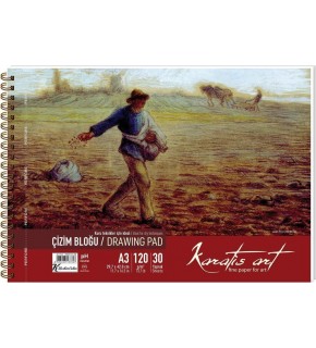 Karatis Çizim Blok Spiralli Art 120 GR A3 30 YP 482010-99