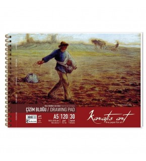 Karatis Çizim Blok Spiralli Art 120 GR A5 30 YP 482008-99