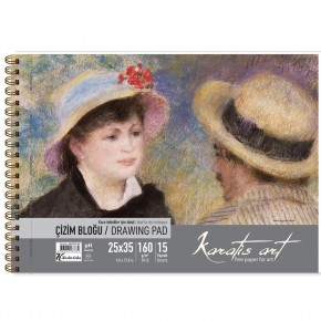 Karatis Çizim Blok Spiralli Art 160 GR 25x35 15 YP 484006-99