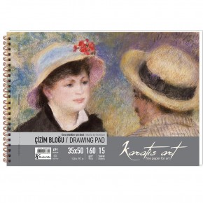 Karatis Çizim Blok Spiralli Art 160 GR 35x50 15 YP 484007-99