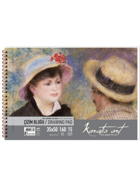 Karatis Çizim Blok Spiralli Art 160 GR 35x50 15 YP 484007-99 Karatis Çizim Blok Spiralli Art 160 GR 35x50 15 YP 484007-99