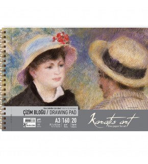 Karatis Çizim Blok Spiralli Art 160 GR A3 20 YP 484010-99