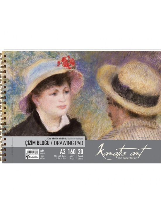 Karatis Çizim Blok Spiralli Art 160 GR A3 20 YP 484010-99 Karatis Çizim Blok Spiralli Art 160 GR A3 20 YP 484010-99