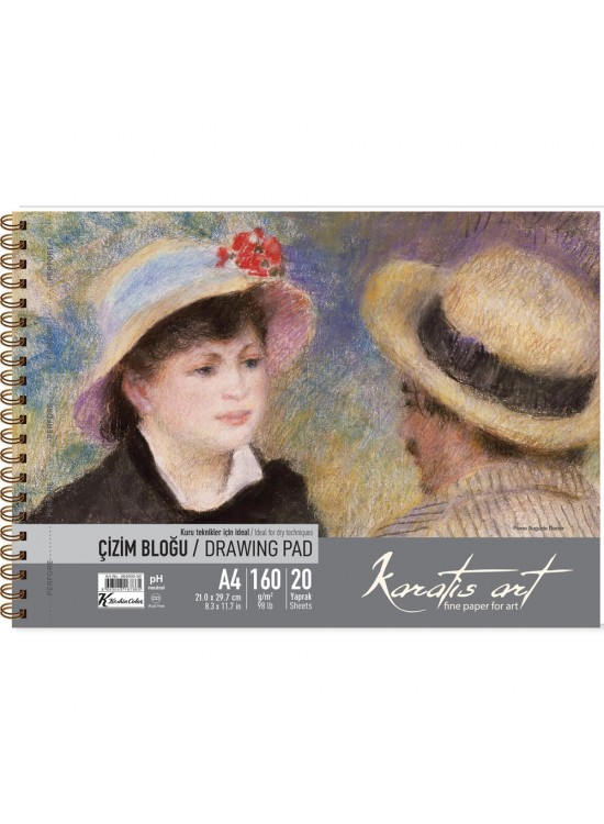Karatis Çizim Blok Spiralli Art 160 GR A4 20 YP 484009-99 Karatis Çizim Blok Spiralli Art 160 GR A4 20 YP 484009-99