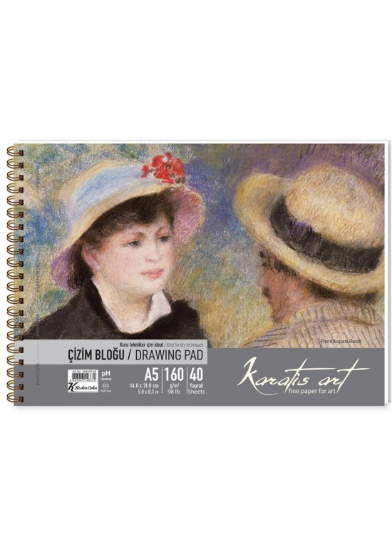Karatis Çizim Blok Spiralli Art 160 GR A5 20 YP 484008-99 Karatis Çizim Blok Spiralli Art 160 GR A5 20 YP 484008-99