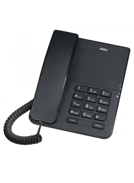 Karel Tm140 Siyah Analog Masa Üstü Kablolu Telefon Karel Tm140 Siyah Analog Masa Üstü Kablolu Telefon