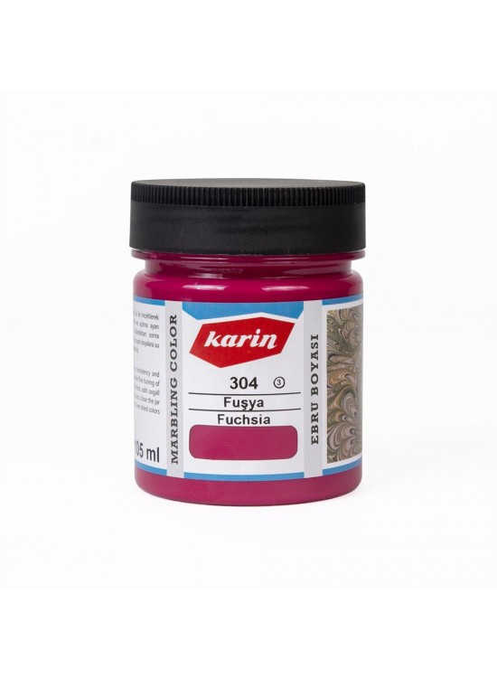 Karin Ebru Boyası 304 Fuşya 105ml 61304105 Karin Ebru Boyası 304 Fuşya 105ml 61304105