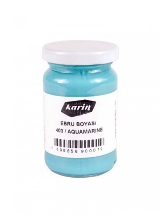 Karin Ebru Boyası 403 Aquamarin 105ml 61403105 Karin Ebru Boyası 403 Aquamarin 105ml 61403105