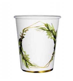 Karton Bardak Varaklı 8oz 6 Lı