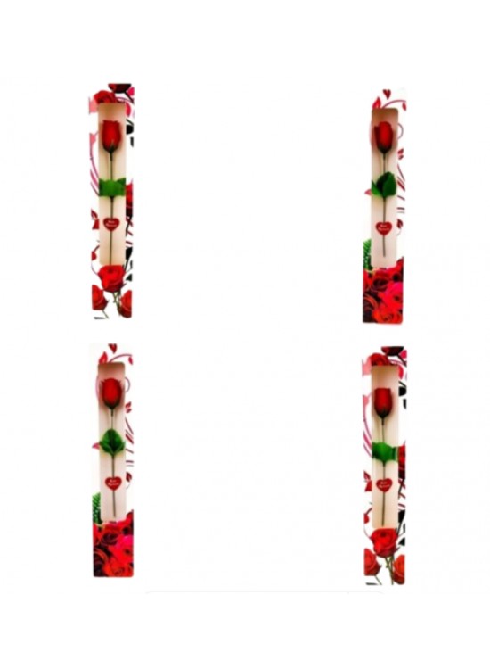 Karton Kutulu Tekli Gül