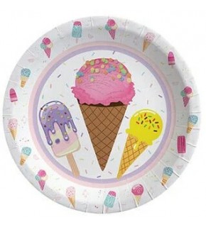 Karton Tabak Dondurma Tema Lisanslı 23cm 8 Li