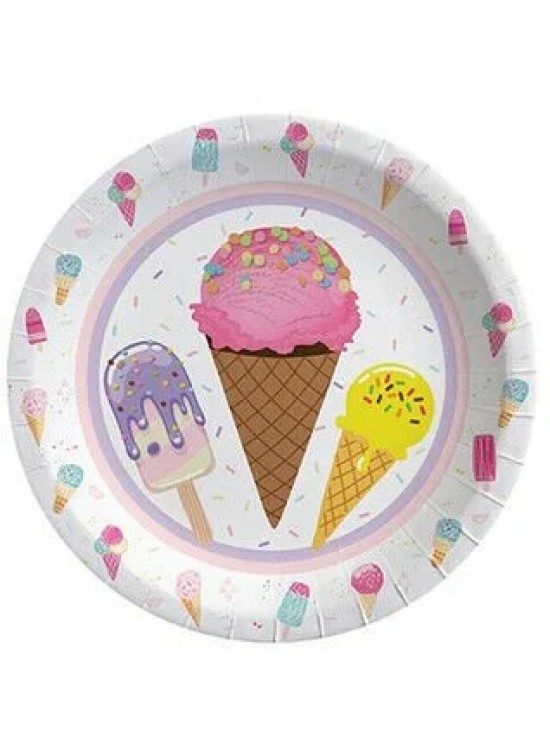 Karton Tabak Dondurma Tema Lisanslı 23cm 8 Li Karton Tabak Dondurma Tema Lisanslı 23cm 8 Li