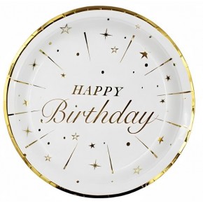 Karton Tabak Varaklı 23cm 8 Li