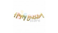 Karton Yazı Happy Birthday Kaligrafi Banner Karton Yazı Happy Birthday Kaligrafi Banner