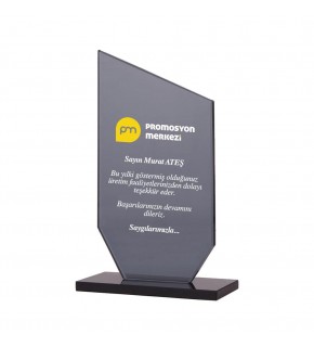 KAŞGAR SİYAH KRİSTAL PLAKET