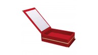 KAŞMİR KIRMIZI KADİFE PLAKET KUTUSU (16X28 CM) KAŞMİR KIRMIZI KADİFE PLAKET KUTUSU (16X28 CM)