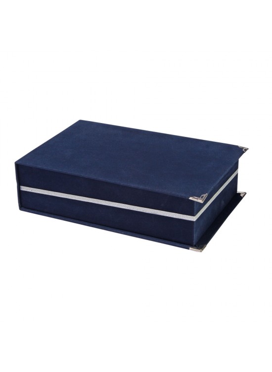KAŞMİR LACİVERT KADİFE PLAKET KUTUSU (14X24 CM) KAŞMİR LACİVERT KADİFE PLAKET KUTUSU (14X24 CM)