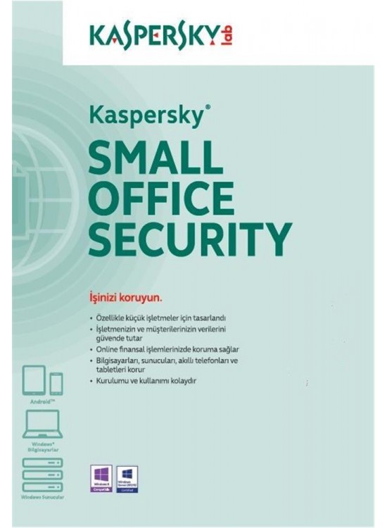 Kaspersky Small Office Security 5Pc+5Md+1Fs 1 Yıl Box