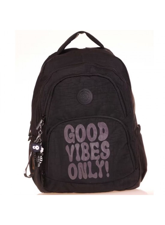 Kaukko Crazy Sırt Çantası Black K1677 Kaukko Crazy Sırt Çantası Black K1677