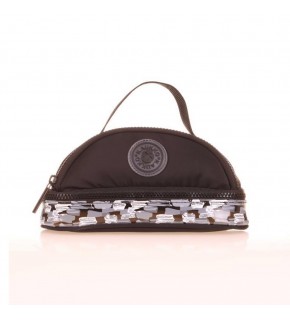 Kaukko Kalem Çantası Crescent Amazıng Stone Black K2639