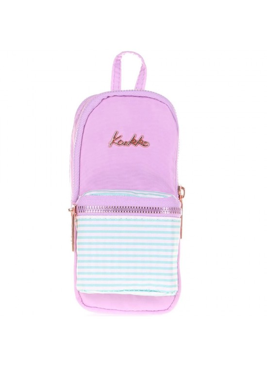 Kaukko Kalem Çantası Soft Floral Junıor Bag Vıolet K2441