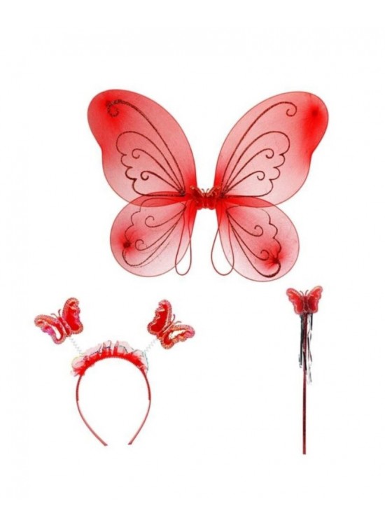 Kelebek Kanadı Tekli Kırmızı Esm-124