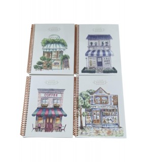 Keskin 16,5*22,5 80 Yp.düz Spr.karton Kapak La Plume Shop Defter (1 Adet)