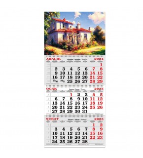 Keskin Color 3 Aylık Spr Jumbo Denizci Takvim-Kırevi 2025