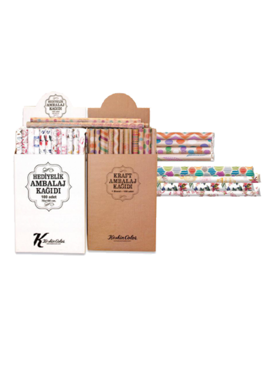 Keskin Color Ambalaj Kağıdı Kraft Tekli Rulo 70x100 100351-99 (1 Adet)