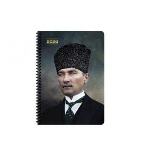 Keskin Color Atatürk Günlük Spiralli Ajanda Başkomutan 17x24 2026