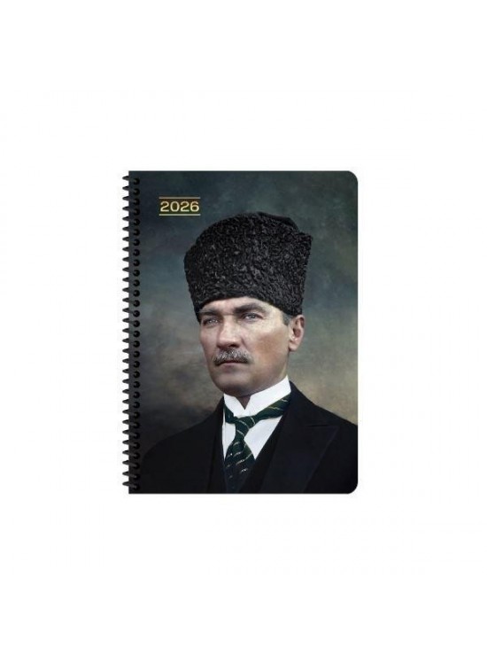 Keskin Color Atatürk Günlük Spiralli Ajanda Başkomutan 17x24 2026