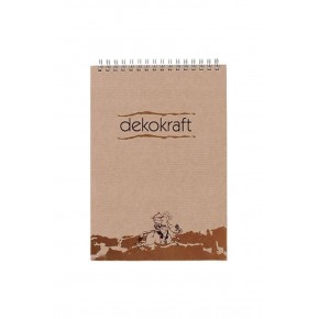 Keskin Color Bloknot Dekokraft Spiralli A4 100 YP Düz 144000-99