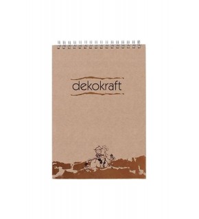 Keskin Color Bloknot Dekokraft Spiralli A4 100 YP Düz 144000-99