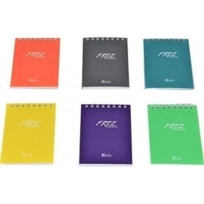 Keskin Color Bloknot Free Office Yan Spiralli A7 42 YP Çizgili 145304-99