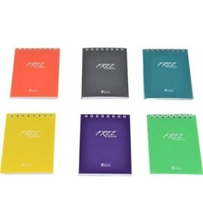 Keskin Color Bloknot Free Office Yan Spiralli A7 42 YP Çizgili 145304-99