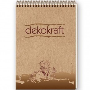 Keskin Color Bloknot Spiralli Dekokraft A5 80 YP Çizgili