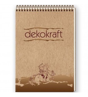 Keskin Color Bloknot Spiralli Dekokraft A5 80 YP Çizgili