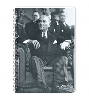 Keskin Color Bloknot Spiralli Ata Plastik Kapak Çizgili 80 YP A6 140309-99