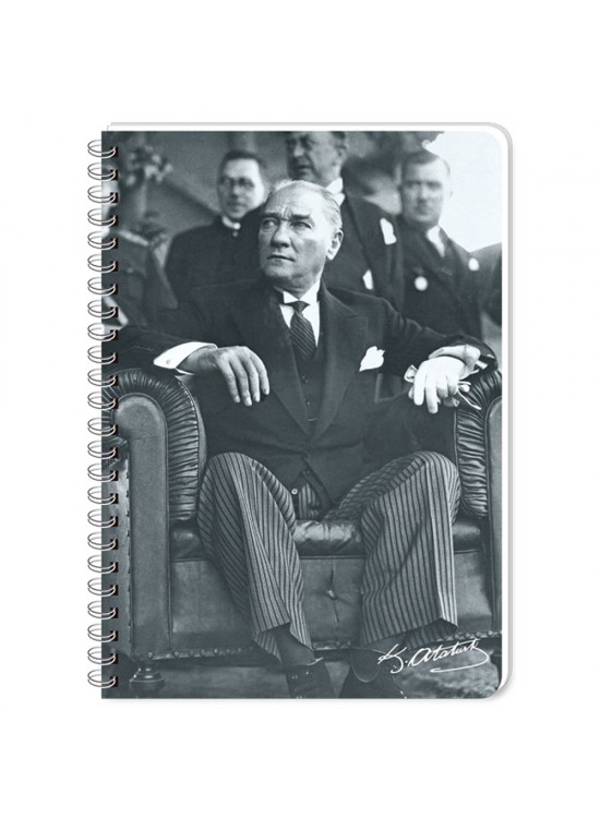 Keskin Color Bloknot Spiralli Ata Plastik Kapak Çizgili 80 YP A6 140309-99