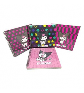 Keskin Color Bloknot Spiralli Kuromi A6 80 Yaprak Çizgili 140400-12 (1 Adet)