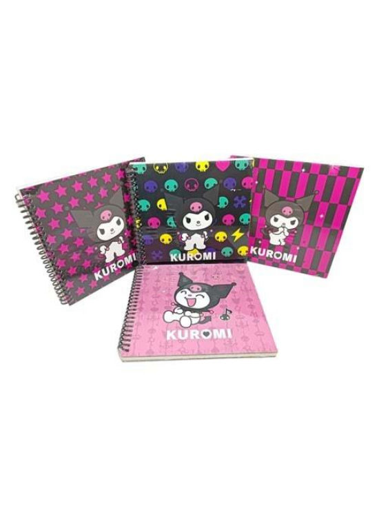 Keskin Color Bloknot Spiralli Kuromi A6 80 Yaprak Çizgili 140400-12 (1 Adet)