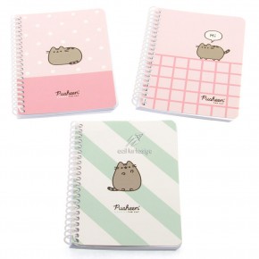 Keskin Color Bloknot Spiralli Pusheen A6 80 YP Çizgili 140400-10