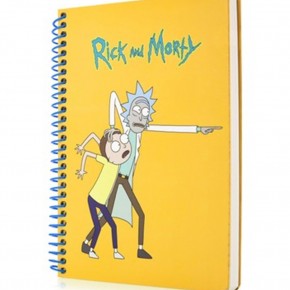 Keskin Color Bloknot Spiralli Rick And Morty A6 80 YP Çizgili 140400-11